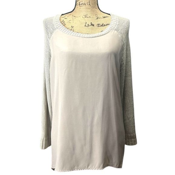 Apt. 9 EC Raglan Mixed-Media Sweater. 
Size X-Large - Picture 1 of 7
